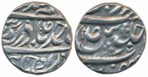 Amar Singh (AH 1179-1196; 1765-1781 AD), Silver Rupee, 10.9g, in the name of Ahmed Shah Du