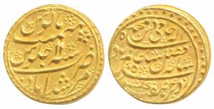 Murshidabad Mint, Gold Mohur, 12.28g, in the name of Shah Alam II, AH 1184/11, issue of 17