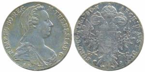 Austria, Maria Theresa, Silver Thaler, 27.92g, 1780, (KM 1866). Restrike, Extremely Fine.