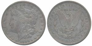 United States of America, Silver Morgan Dollar, 26.64g, 1900, mint mark ‘O’ for New Orlean