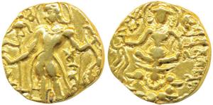 Guptas, Skandagupta (c. 455-480 AD), Gold Heavy Dinar, 8.52g, ‘Archer’ type, obv. king nim