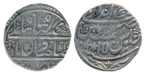 Braj Indrapur Mint, Silver Rupee, 11.1g, in the name of Muhammad Akbar II, AH 1235/15, sta