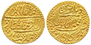 Manak Pal (AH 1186-1219, 1772-1804 AD), Nazarana Gold Mohur, 10.73g, AH 1199/26, struck at