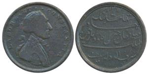 Major General Claude Martin (1735-1800), Copper Medal, 11.88g, obv. bust of Claude Martin 