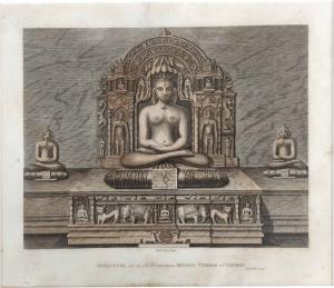 Sculpture in a Subterraneous Hindoo Temple at Cambay (of lord Parshwanath). James Forbes, 