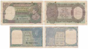 George VI, Rupee 1, 1944, signed C. E. Jones, serial number in black (J&R 4.1.1A); Rupees 