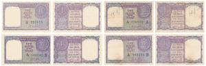 Assorted lot, Rupee 1 (4), all different, H. M. Patel (2), A. K. Roy and L. K. Jha (J&R 6.