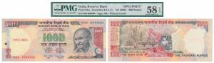 Rupees 1000, Specimen, 2000, signed Bimal Jalan, Specimen written in the watermark area, s