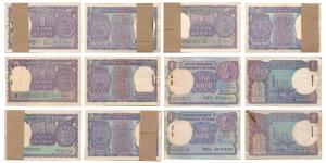 Rupee 1 Bundles (6), 1970, 1974, 1975, 1976, 1981 & 1986 signed I. G. Patel, M. G. Kaul, M