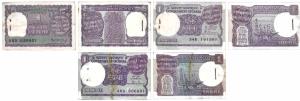 Rupee 1 Bundles, 1978, 1986, 1989, signed Manmohan Singh, S. Venkitaraman and Gopi Arora. 
