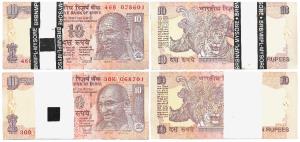 Rupees 10 Bundles, signed by D. Subbarao and Y. V. Reddy. Uncirculated. (200)