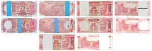 Rupees 20 Bundles (6), signed Bimal Jalan, C. Rangarajan, Y. V. Reddy (2), D. Subbarao and