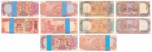 Assorted lot, Rupees 10 Bundles (2), Rupees 20 Bundles (3), signed S. Venkitaraman, Bimal 