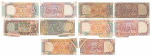 Rupees 10, signed C. Rangarajan (3), S. Jagannathan and S. Venkitaraman, Error, paper fold
