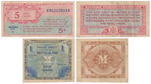 Military Payment Certificate, United States, 5 Cents, 1948; Military Payment Certificate, 