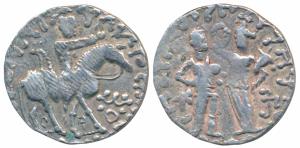 Indo-Scythians, Northern Satraps, Zeionises (c. 45/35 - 5 BC), Silver Tetradrachm, 9.8g, U