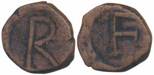 Goa, Filipe III (1621-1640 AD), Copper 2 Bazaruco, 8.98g, obv. F, rev. R. (Gomes ). Very F