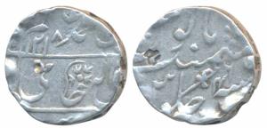 Gwalior Fort Mint, Silver Rupee, 11.11g, in the name of Shah Alam II, AH 1218/4(6); an inv