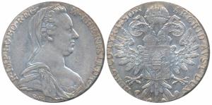 Austria, Maria Theresa, Silver Thaler, 27.92g, 1780, (KM 1866). Restrike, Extremely Fine.