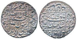Shah Jahan (AH 1037-1068; 1628-1658 AD), Silver Rupee, 11.39g, Ahmedabad Mint, AH 1043, le