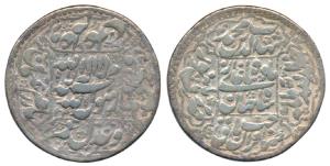 Shah Jahan, Silver Rupee, 11.16g, Burhanpur Mint, AH 1061/25, legend within square area, c