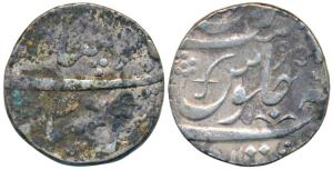 Anand Rao, Silver Rupee, 11.25g, Petlad Mint, in the name of Shah Alam II, AH 12XX/6, Naga
