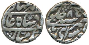 Mughal issue, Silver Rupee, 10.04g, Sawai Madhopur Mint, in the name of Bahadur Shah II, R