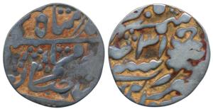 Sawai Jaipur Mint, Silver ¼ Rupee, 2.47g, in the name of Muhammad Akbar II, RY 31 (for typ