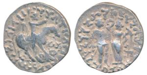 Indo-Scythians, Northern Satraps, Zeionises, Silver Tetradrachm, 9.76g, Uncertain mint in 