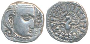Guptas, Skandagupta, Silver Drachma, 2.45g, Madhyadesha type, obv. bust of the ruler to ri