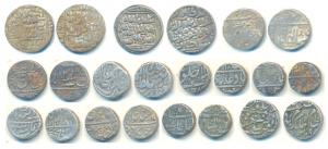 Assorted Lots, Silver Rupee (11), Awadh, Muhammadabad Banaras Mint, RY 26, fish and star a