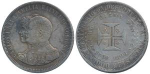 Portugal, Carlos I, Silver 1000 Reis, 1898, 400th Anniversary of Discovering India 1498-18