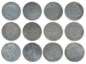 Spain, Alfonso XII, Silver 5 Pesetas, 24.55g, 1897 (KM 707); Netherlands, Willem II Koning