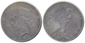 United States of America, Silver Peace Dollar, 1923, (KM 150). Very Fine.