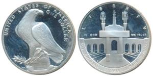 United States of America, Silver Dollar, 26.73 g, 1984 (KM 210). Proof in plastic case of 