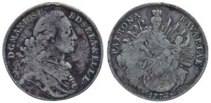 Germany, Bavaria, Patrona, Silver Thaler, 27.6g, 1772, (KM 562). Fine+.