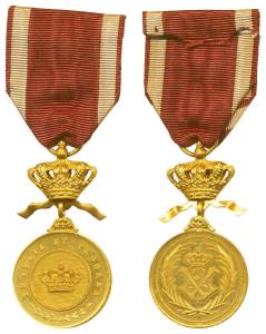 Belgium (for Belgian Congo) Order of the Crown, Gold gilt on Silver, World War II, obv. a 