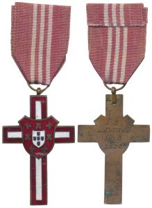 Portugal, Order of St. Charles, Bronze and Enamel, awarded for African campaigns, obv. coa