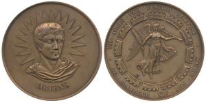 Napoleon, Bronze Medal, Battle of Marenga, 1800, obv. bust of Napoleon, rev. Victory surro