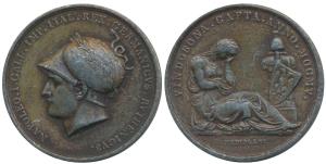 Napoleon, White Metal medal, Capture of Vienna, 1805, obv. bust of the Emperor wearing a s