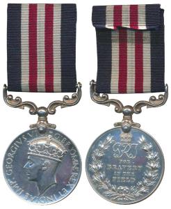 Military Medal, George VI, Silver, crowned royal cipher and ‘For Bravery in the Field’ enc