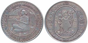 Silver Bar, 50g, Shreenathji of Nathdwara, obv. Thakurjee standing under an arch with his 