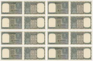 Rupee 1, signed K. G. Ambegaonkar, all in order of consecutive serial numbers (J&R 6.1.2.1