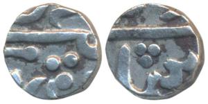 Panhala Mint, Silver ¼ Rupee, 2.77g, in the name of Muhammad Shah (M&W T1). Very Fine+, Ve