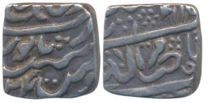 Ranjit Singh (AH 1263-1281; 1846-1864 AD), Silver Nazarana ½ Rupee, 5.2g, with the name of
