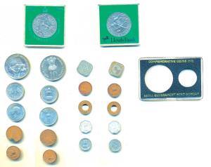 Assorted lot, Silver Rupees 10, 1972, 25th Anniversary Indian Independence; Copper Nickel 