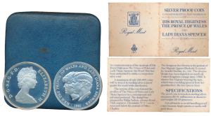 Great Britain, Silver Crown, 28.28g, 1981, His Royal Highness, The Prince of Wales and Lad