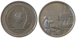 Antigua & Barbuda, Queen Elizabeth II, Silver Two Dollars, 31.1g, 2019, Uncirculated.