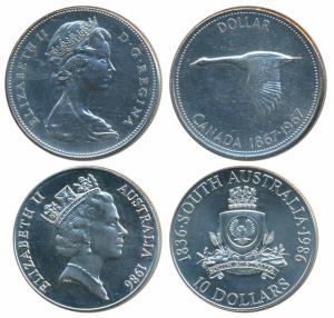 Australia, Elizabeth II, Silver $10, 20.0g, 1986, 150th Anniversary State of Victoria (Sou