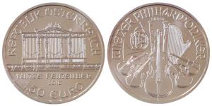 Austria, Silver 31.1g, 1.50 Euro (1 ½ Euro), 2016, Vienna Philharmonic, rev. Instruments (